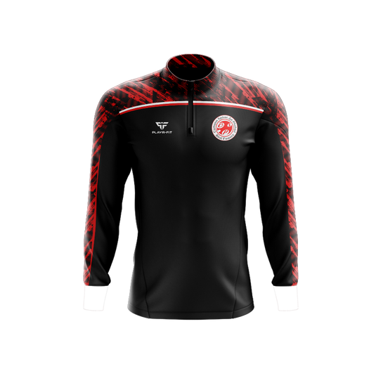 Cumann Spoirt An Phobail Midlayer (1/4 Zip) Spirit (Black, Red) - Kids