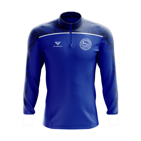 Churchill United FC Midlayer (1/4 Zip) Spirit (Blue/Navy) - Adults