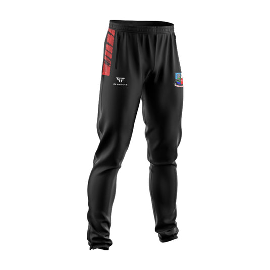 Corofin United FC Skinny Pants Spirit (Black/Red) - Adults