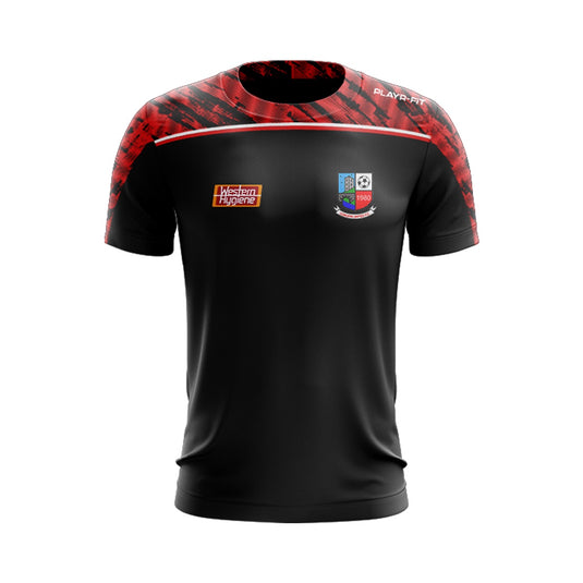 Corofin United FC T-Shirt Spirit (Black/Red) - Kids