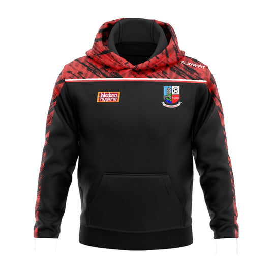 Corofin United FC Hoodie Spirit (Black/Red) - Adults