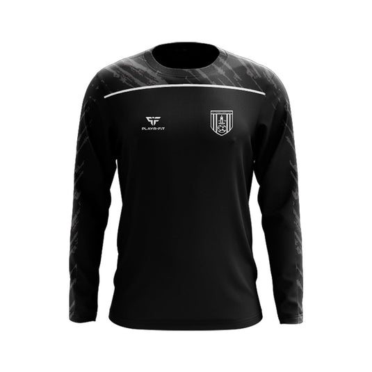 Dunmore Town AFC Crew Neck Spirit (Black/White) - Adults