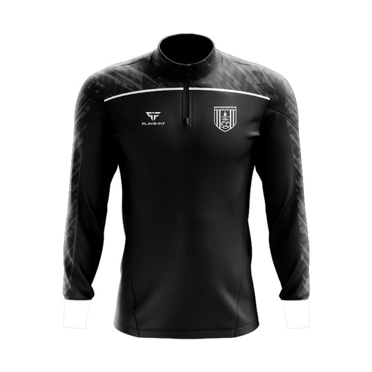 Dunmore Town AFC Midlayer (1/4 Zip) Spirit (Black/White) - Kids