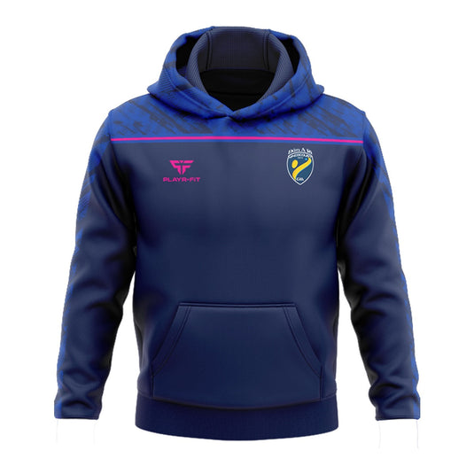 Kingscourt Handball Hoodie Spirit (Navy/Blue/Pink) - Adults