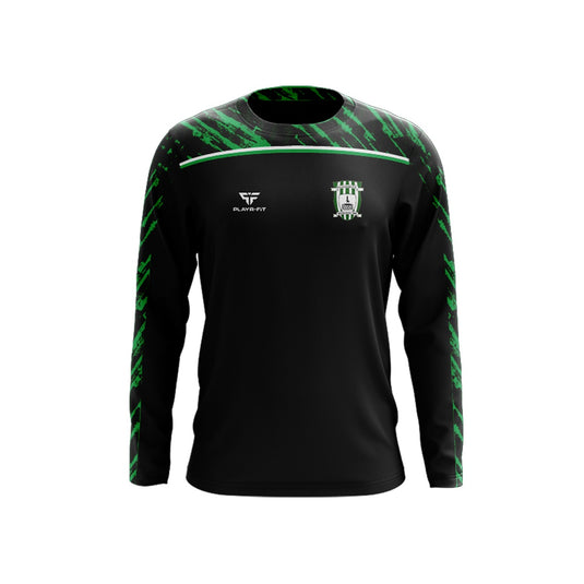 Killylough FC Crew Neck Sublimated (Black, Green) - Kids