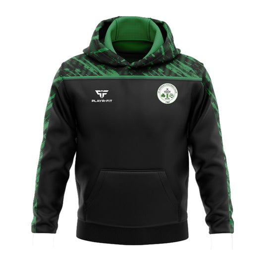 St Patricks FC Belfast Hoodie Spirit Black/Green - Kids