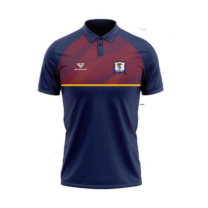 Redeemer FC Polo Evo (Navy/Maroon/Yellow) - Kids