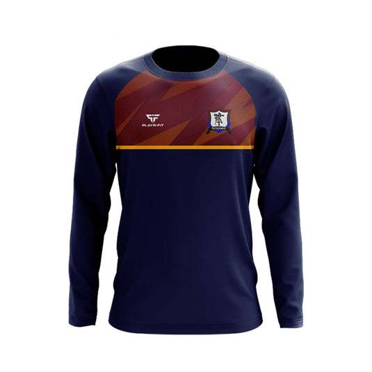 Redeemer FC Crew Neck Evo (Navy/Maroon/Yellow) - Kids
