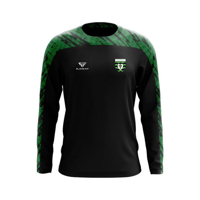 St Ultans Meath Crew Neck (Black/Green) - Adults