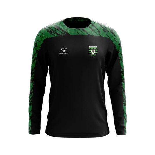 St Ultans Meath Crew Neck (Black/Green) - Adults