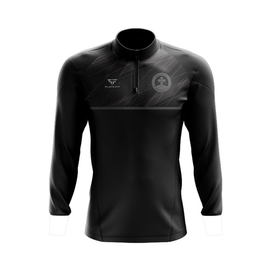 Donohill District FC Midlayer (1/4 Zip) (Black Tonal) - Kids
