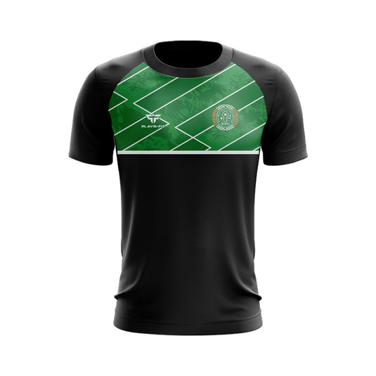 Willie Maley CSC Newry T-Shirt Black/Green/White - Adults