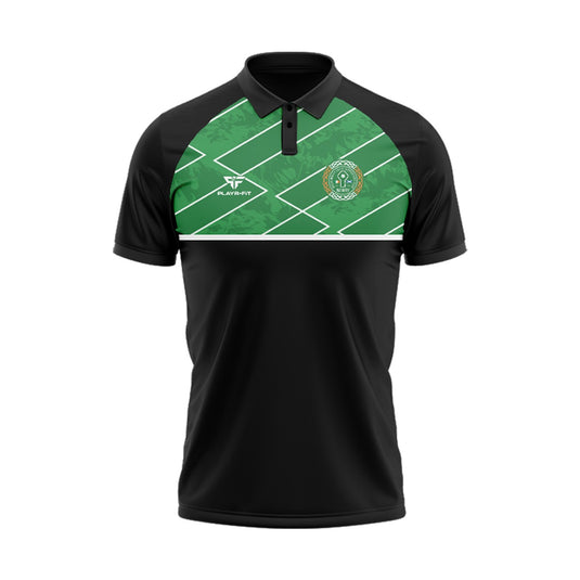 Willie Maley CSC Newry Polo Black/Green/White - Adults