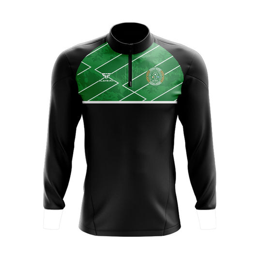 Willie Maley CSC Newry Midlayer (1/4 Zip) Black/Green/White - Adults