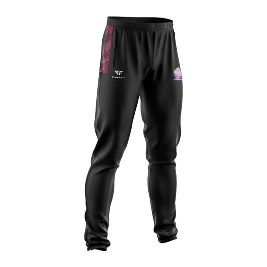 St Itas School Drogheda Staff Skinny Pants Dynamic Black/Maroon/Sky - Kids
