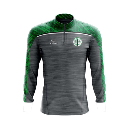Armagh Celtic Midlayer (1/4 Zip) Spirit (Grey, Green) - Kids