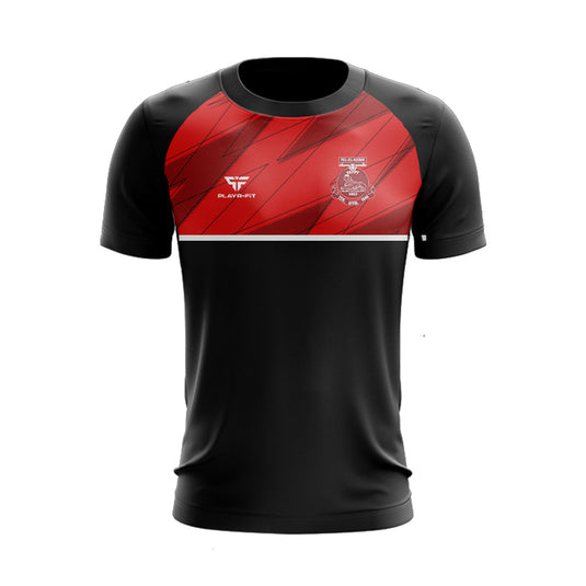 TEK United FC T-Shirt Dynamic Black/Red - Kids