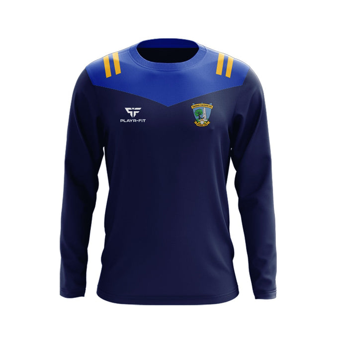 Diarmuid o Mathuna GAC Crew Neck Courage (Navy/Blue/Yellow) - Adults
