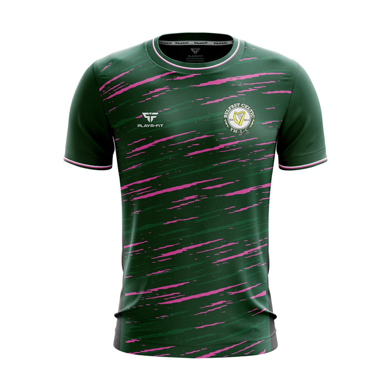 Load image into Gallery viewer, Belfast Celtic Girls Academy Jersey (Green/Pink) - Kids
