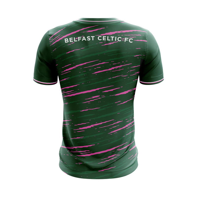 Load image into Gallery viewer, Belfast Celtic Girls Academy Jersey (Green/Pink) - Adults
