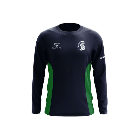 Trojan Swim Club Crew Neck Custom Navy/Green - Adults