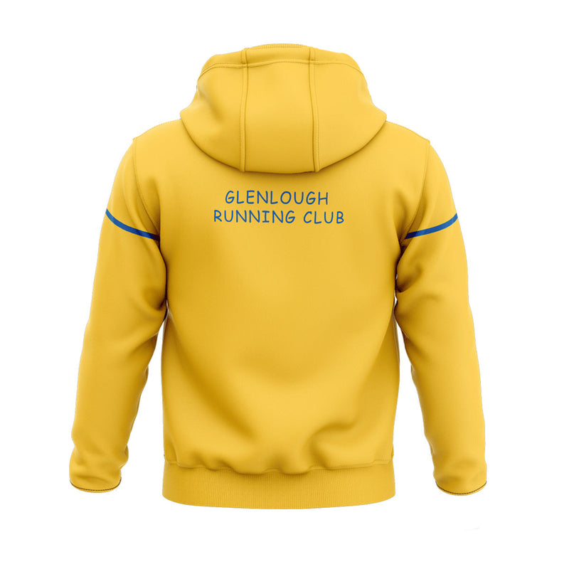 Load image into Gallery viewer, Glenlough Running Club Hoodie Stellar (Yellow/Blue) - Kids
