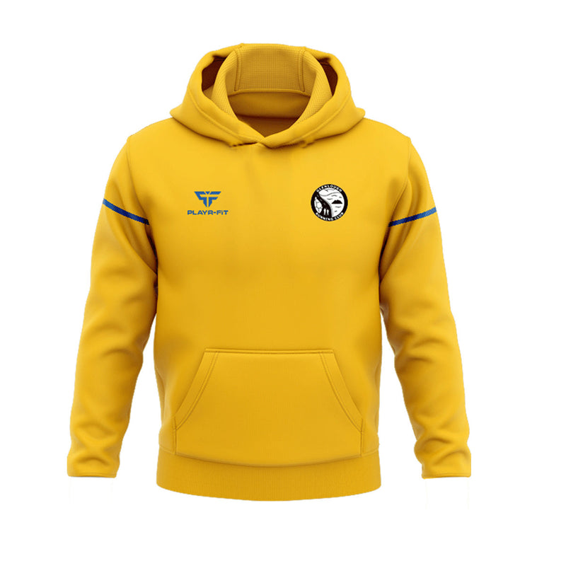 Load image into Gallery viewer, Glenlough Running Club Hoodie Stellar (Yellow/Blue) - Kids
