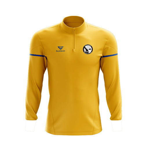 Glenlough Running Club Midlayer (1/4 Zip) Stellar (Yellow/Blue) - Kids