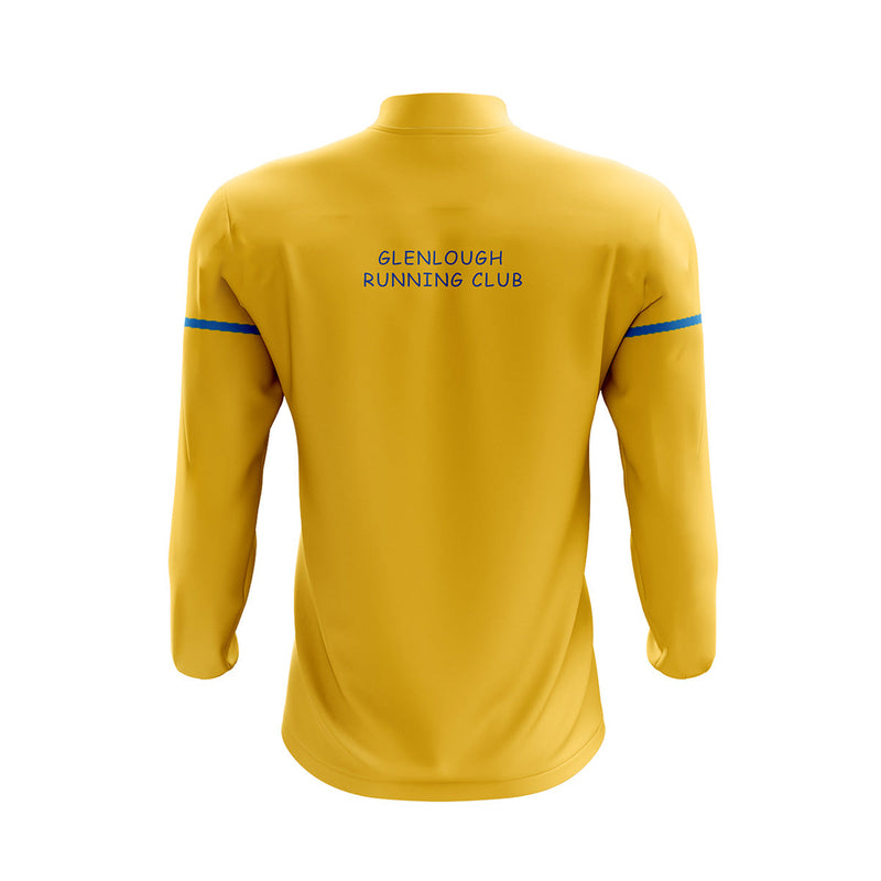 Load image into Gallery viewer, Glenlough Running Club Midlayer (1/4 Zip) Stellar (Yellow/Blue) - Kids
