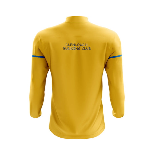 Glenlough Running Club Midlayer (1/4 Zip) Stellar (Yellow/Blue) - Kids