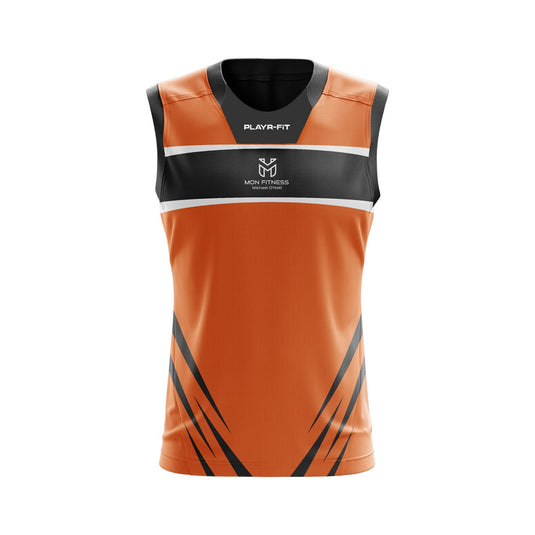 MON Fitness Vest 06 (Orange/Black) - Adults