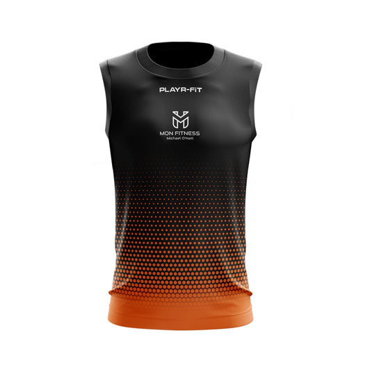 MON Fitness Vest 32 (Black/Orange) - Adults