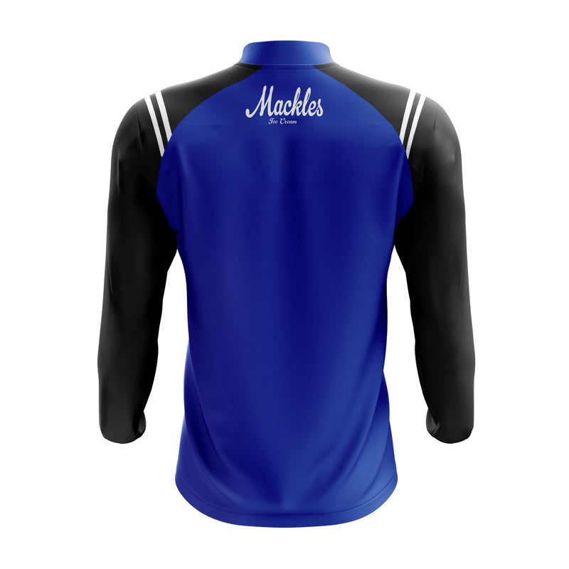 Load image into Gallery viewer, Armagh City FC Ladies Midlayer (1/4 Zip) Vigour (Blue/Black/White) - Adults
