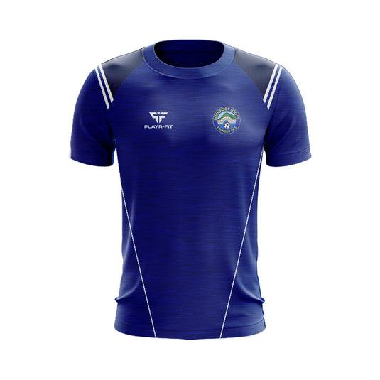 Burnfoot United FC T-Shirt Vigour (Blue/Navy/White) - Adults
