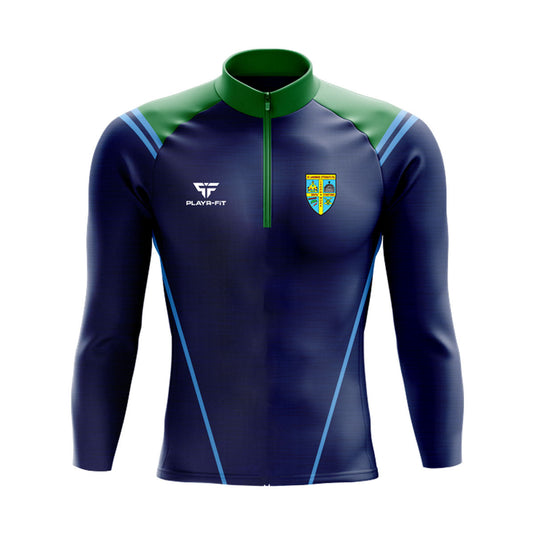 St Laurence O Tooles PS Belleeks Students Midlayer (1/4 Zip) Vigour (Navy/Green/Sky) - Adults