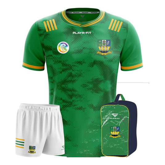 Clann na nGael Athboy Youth Pack Camogie (Jersey YP, Training/Playing Shorts White, Boot Bag) - Kids