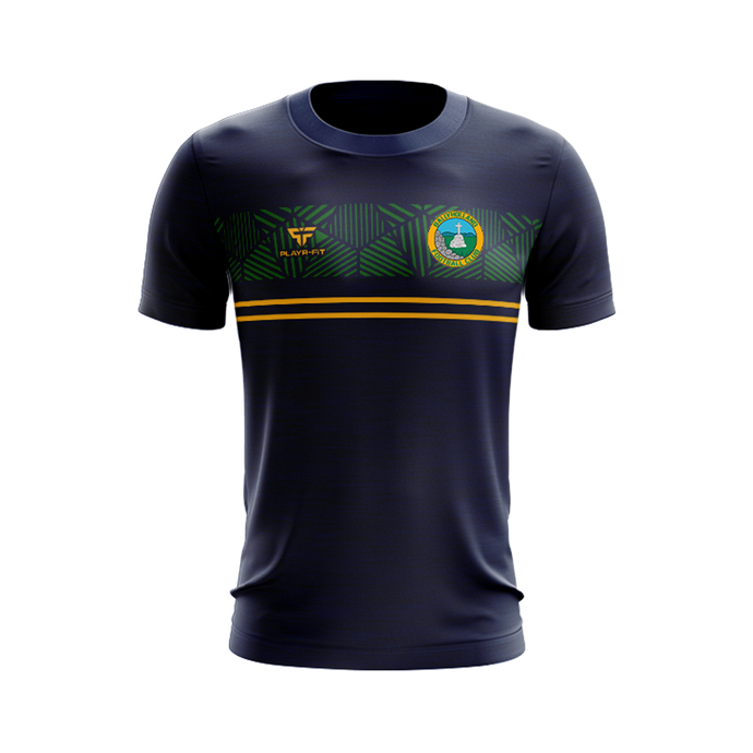 Ballyholland FC T-Shirt Optimum (Navy/Green/YellowGold) - Adults