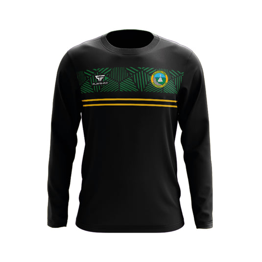 Ballyholland FC Crew Neck Optimum (Black/Green/YellowGold) - Adults