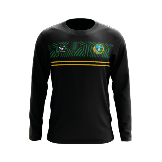 Ballyholland FC Crew Neck Optimum (Black/Green/YellowGold) - Adults