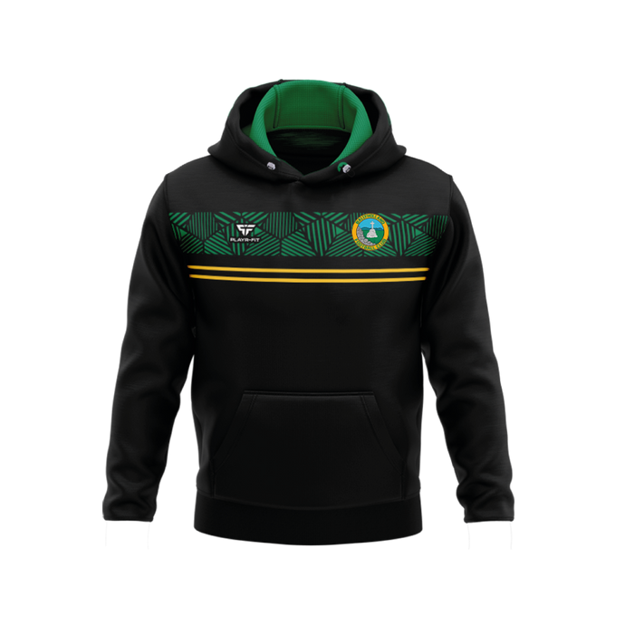 Ballyholland FC Hoodie Optimum (Black/Green/YellowGold) - Adults