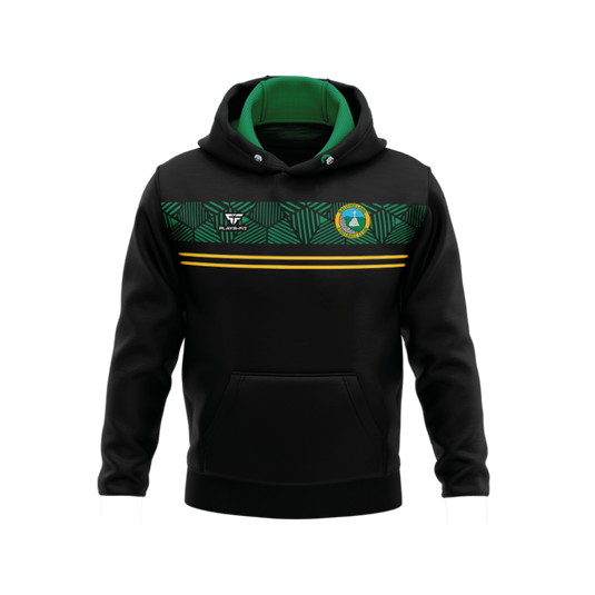 Ballyholland FC Hoodie Optimum (Black/Green/YellowGold) - Adults