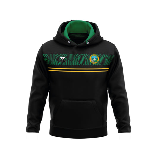 Ballyholland FC Hoodie Optimum (Black/Green/YellowGold) - Adults