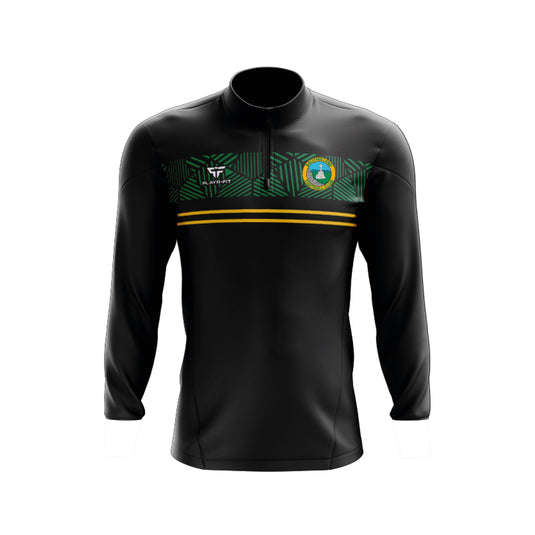 Ballyholland FC Midlayer (1/4 Zip) Optimum (Black/Green/YellowGold) - Kids