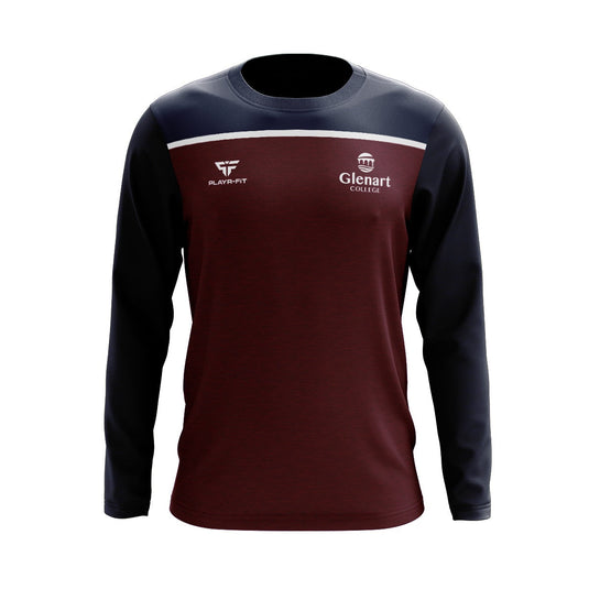 Glenart College Students Crew Neck Spirit (Maroon/Navy/White) - Kids