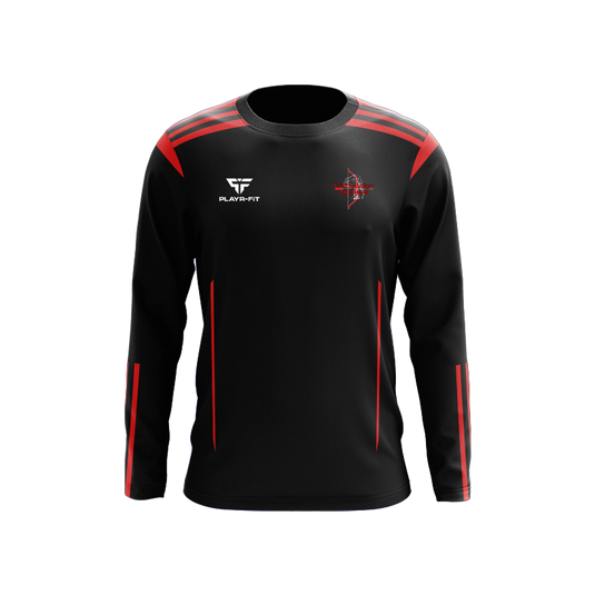 CúChulainn Archers Crew Neck Adroit (Black/Red) - Adults