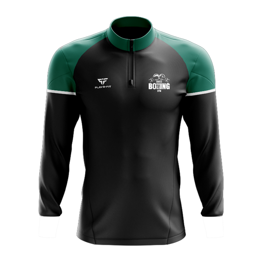 Dukes Boxing Club Midlayer (1/4 Zip) Stellar Black/Bottle - Adults