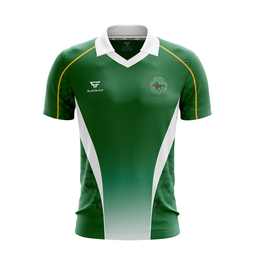 Mounted Games Association Ireland Jersey Green (Gold Strip) - Adults