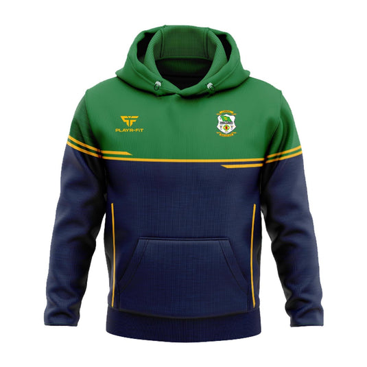 Carrickmacross Emmets Handball Hoodie Courage (Navy/Green/YellowGold) - Adults