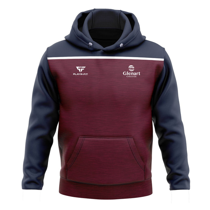 Glenart College Students Hoodie Spirit (Maroon/Navy/White) - Adults