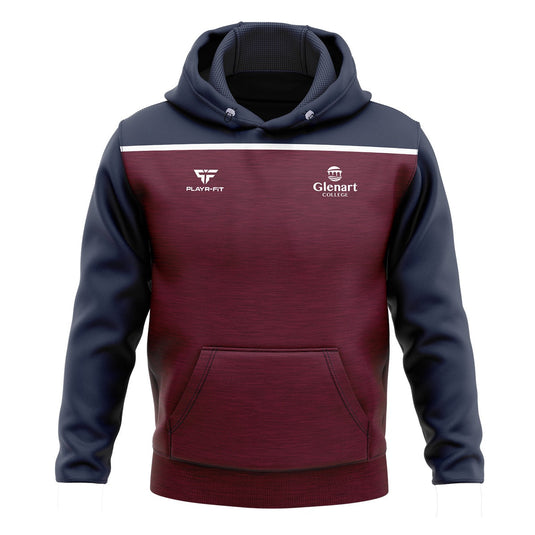 Glenart College Students Hoodie Spirit (Maroon/Navy/White) - Adults